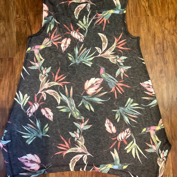 Soft Surroundings Women's Sleeveless Floral Tunic, Size Medium - Picture 2 of 4